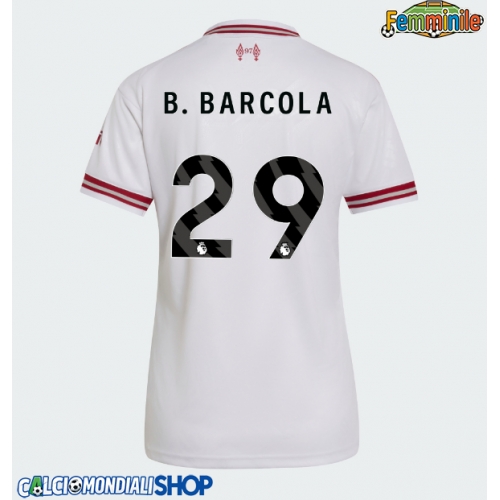 Maglie da calcio Liverpool Bradley Barcola #29 Seconda Maglia Femminile 2026-27 Manica Corta